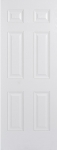 6 Panel Composite White External Door